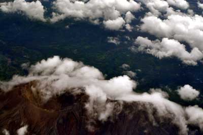 Вид с вершины вулкана Агунг